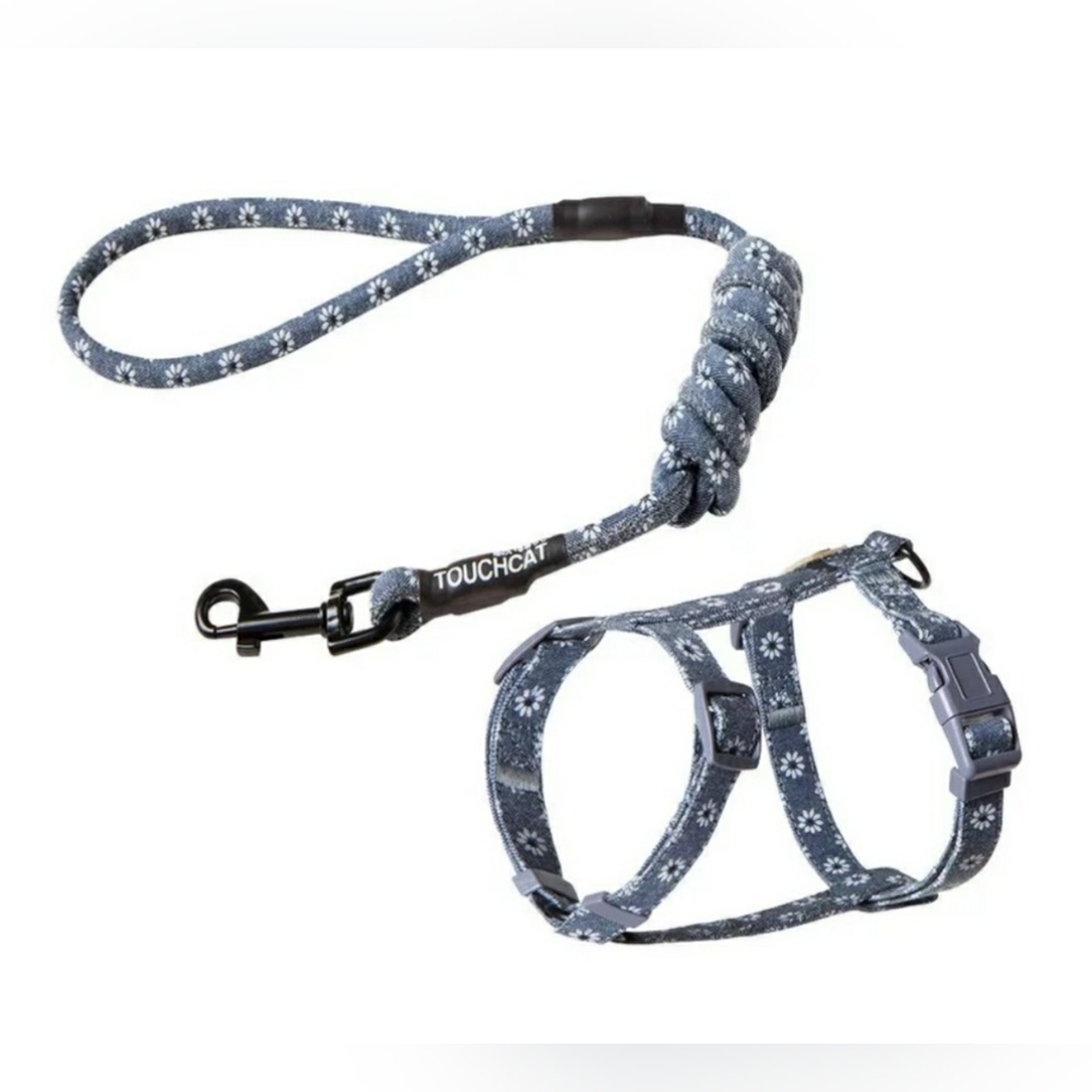 SOLD- Large Cat Harness Leash Combo